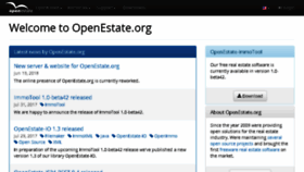 What Openestate.org website looked like in 2018 (5 years ago)