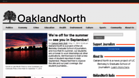What Oaklandnorth.net website looked like in 2018 (5 years ago)
