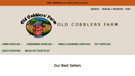 What Oldcobblersfarm.com website looked like in 2018 (5 years ago)