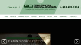 What Ottawastructural.com website looked like in 2018 (5 years ago)