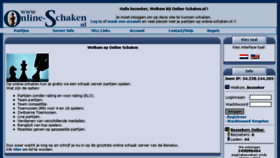 What Online-schaken.nl website looked like in 2018 (5 years ago)