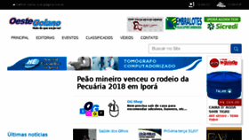 What Oestegoiano.com.br website looked like in 2018 (5 years ago)