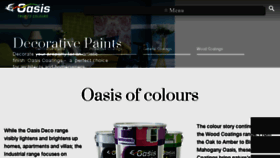 What Oasispaints.com website looked like in 2018 (5 years ago)