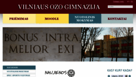 What Ozogimnazija.lt website looked like in 2018 (5 years ago)