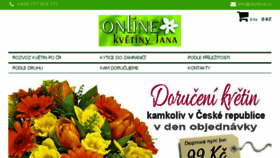 What Onlinekvetinyjana.cz website looked like in 2018 (5 years ago)