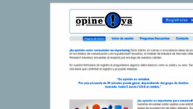 What Opineya.com website looked like in 2018 (5 years ago)