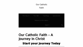 What Ourcatholicfaith.org website looked like in 2018 (5 years ago)