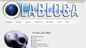 What Olabloga.pl website looked like in 2018 (5 years ago)