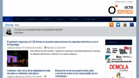 What Octsi.es website looked like in 2018 (5 years ago)
