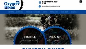 What Oxygenbikes.co.uk website looked like in 2018 (5 years ago)