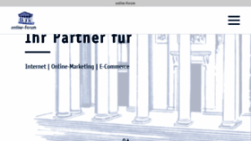 What Online-forum.de website looked like in 2018 (5 years ago)