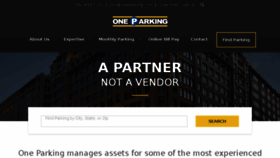 What Oneparking.com website looked like in 2018 (5 years ago)