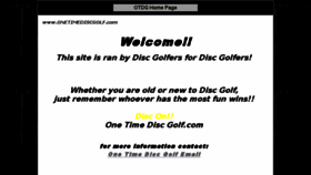 What Onetimediscgolf.com website looked like in 2018 (5 years ago)