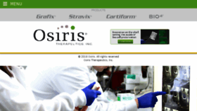 What Osiris.com website looked like in 2018 (5 years ago)