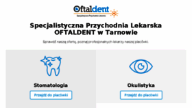 What Oftaldent.pl website looked like in 2018 (5 years ago)