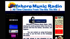 What Offshoremusicradio.com website looked like in 2018 (5 years ago)