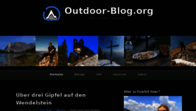 What Outdoor-blog.org website looked like in 2018 (5 years ago)