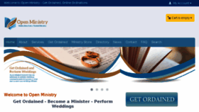 What Open-ministry.com website looked like in 2018 (5 years ago)