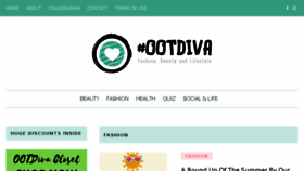 What Ootdiva.com website looked like in 2018 (7 years ago)