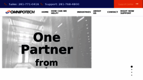 What Omnipotech.com website looked like in 2018 (5 years ago)