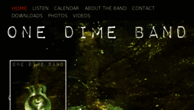 What Onedimeband.com website looked like in 2018 (5 years ago)