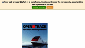 What Opentrack.ch website looked like in 2018 (5 years ago)