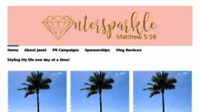 What Outersparkle.com website looked like in 2018 (5 years ago)