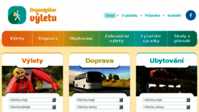 What Organizatorvyletu.cz website looked like in 2018 (5 years ago)