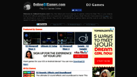 What Onlinedjgames.com website looked like in 2018 (5 years ago)