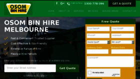 What Osomskipbinhire.com.au website looked like in 2018 (5 years ago)