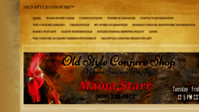 What Oldstyleconjure.com website looked like in 2018 (5 years ago)