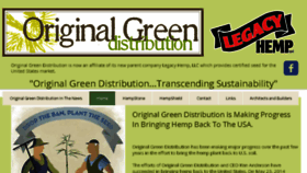 What Originalgreendistribution.com website looked like in 2018 (5 years ago)