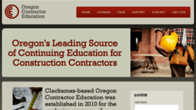 What Oregoncontractoreducation.com website looked like in 2018 (5 years ago)