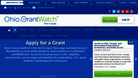 What Ohio.grantwatch.com website looked like in 2018 (5 years ago)