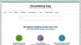 What Oncohemakey.com website looked like in 2018 (5 years ago)