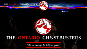 What Ontarioghostbusters.ca website looked like in 2018 (5 years ago)