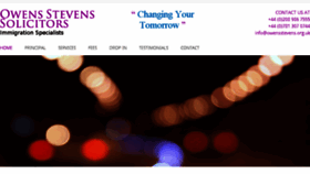 What Owensstevens.org.uk website looked like in 2018 (5 years ago)