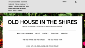 What Oldhouseintheshires.com website looked like in 2018 (5 years ago)