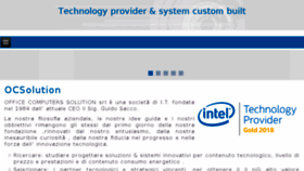 What Ocsolution.it website looked like in 2018 (7 years ago)