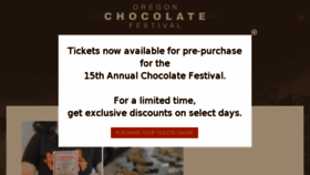 What Oregonchocolatefestival.com website looked like in 2018 (5 years ago)
