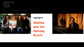 What Objectivemedia.group website looked like in 2018 (8 years ago)