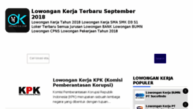 What Openkerja.com website looked like in 2018 (5 years ago)