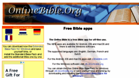 What Onlinebible.org website looked like in 2018 (5 years ago)