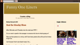 What Onelinefunny.blogspot.co.uk website looked like in 2018 (5 years ago)