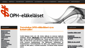 What Oph-elakelaiset.fi website looked like in 2018 (5 years ago)