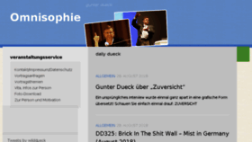 What Omnisophie.com website looked like in 2018 (5 years ago)