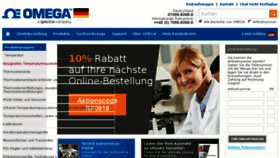 What Omega.de website looked like in 2018 (5 years ago)