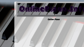 What Onlinepiano.info website looked like in 2018 (5 years ago)