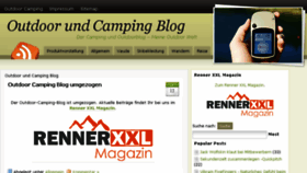 What Outdoor-camping-blog.de website looked like in 2018 (5 years ago)