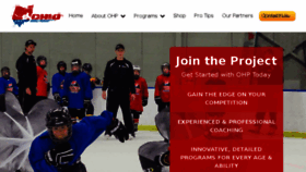 What Ohiohockeyproject.com website looked like in 2018 (5 years ago)